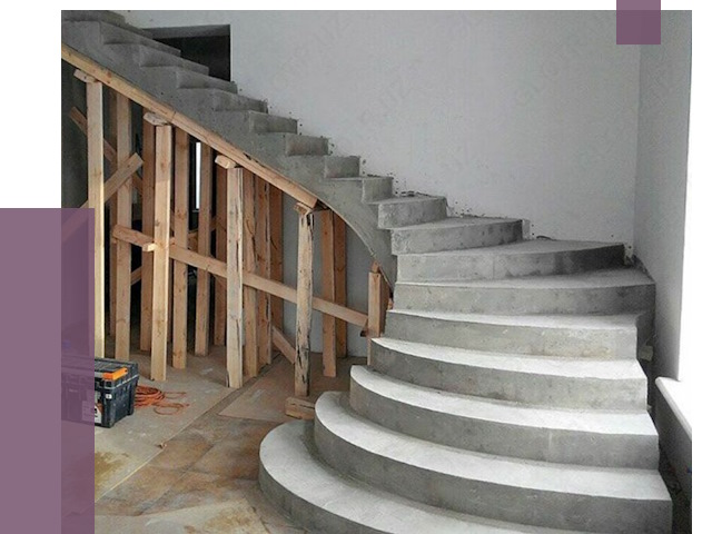 Изготовление бетонных лестниц под ключ в Вятских Поляне от 19793 руб. | ПРОЛЁТ-Втс