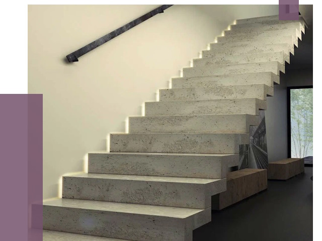 Облицовка бетонных лестниц в Вятских Поляне от 4568 руб/м2 