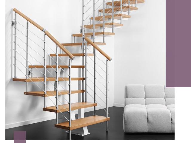 Модульные лестницы под ключ в Вятских Поляне — монтаж и изготовление