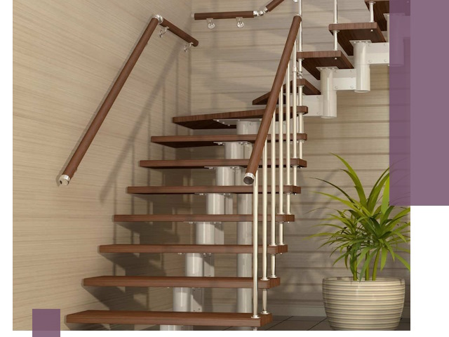 Изготовление модульных лестниц под ключ в Вятских Поляне