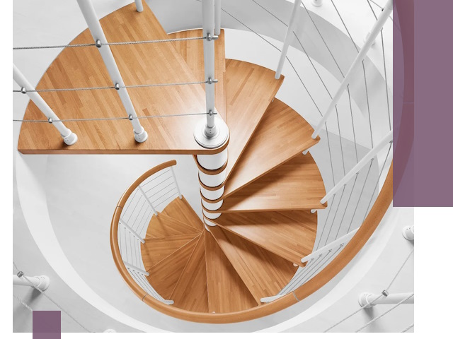 Изготовление винтовых лестниц под ключ в Вятских Поляне