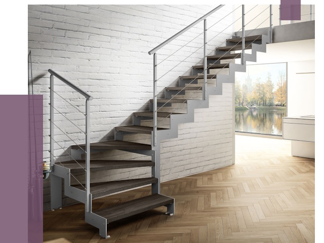 Г-образные лестницы под ключ в Вятских Поляне от 36794 руб. | ПРОЛЁТ-Втс