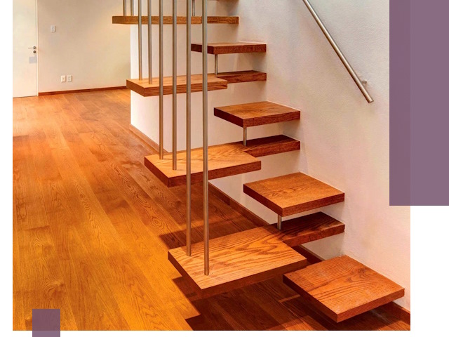 Лестницы «гусиный шаг» на заказ в Вятских Поляне для узких пространств