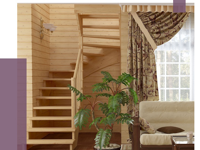 Лестницы для дачи в Вятских Поляне от 75364 руб.  | ПРОЛЁТ-Втс