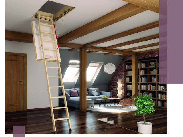 Чердачные лестницы под ключ в Вятских Поляне: изготовление и монтаж