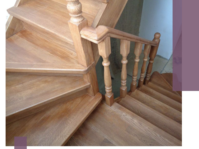 Дубовые лестницы под ключ в Вятских Поляне: изготовление и монтаж