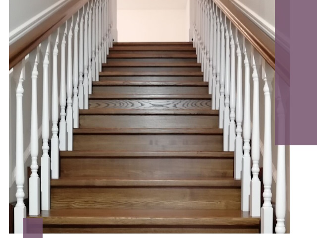 Лестницы из ясеня на заказ в Вятских Поляне — изготовление и монтаж