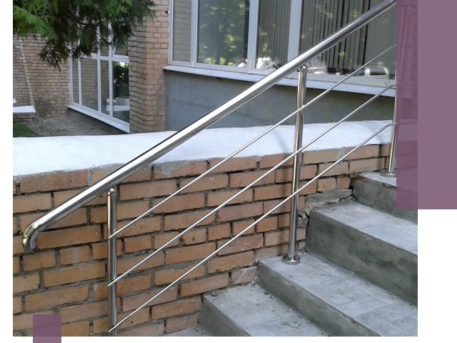Перила из нержавеющей стали высокого качества в Вятских Поляне