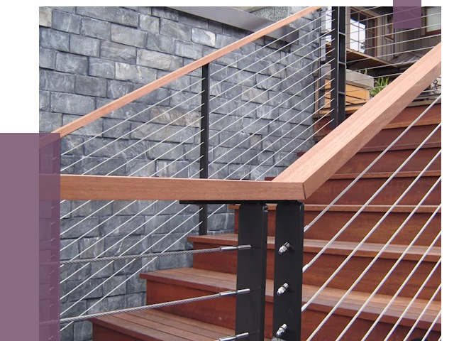 Тросовые перила под ключ в Вятских Поляне от 7714 руб.