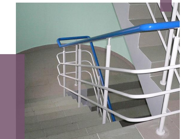 Перила в подъезде в Вятских Поляне — установка и замена от 7359 руб. | ПРОЛЁТ-Втс