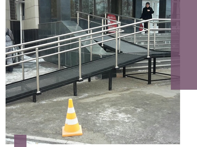 Стационарные пандусы под ключ в Вятских Поляне — изготовление и монтаж