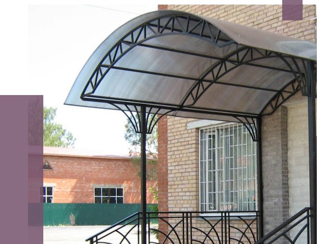 Металлические навесы и козырьки в Вятских Поляне от 12688 руб.