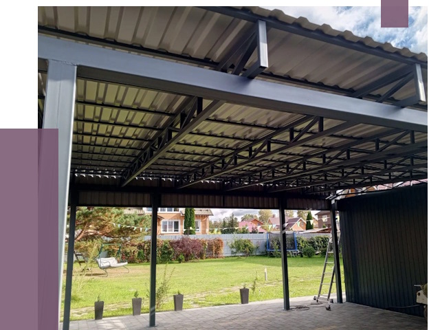 Монтаж навесов в Вятских Поляне от 7308 руб. — установка навеса | ПРОЛЁТ-Втс