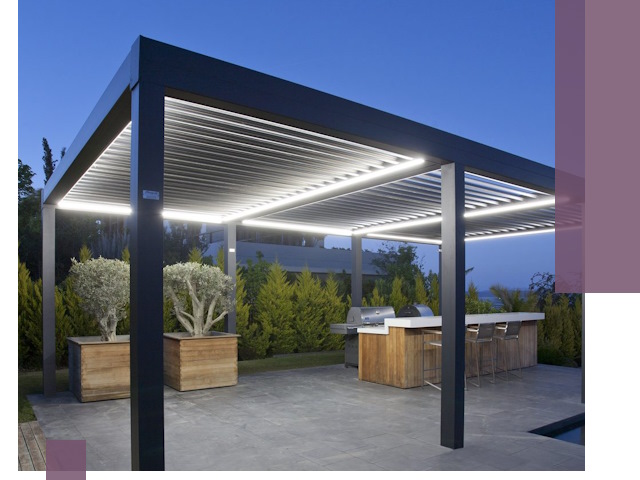 Навесы отдельно стоящие под ключ в Вятских Поляне из металла и поликарбоната