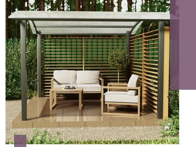 Навесы для дачи в Вятских Поляне: изготовление, монтаж и демонтаж