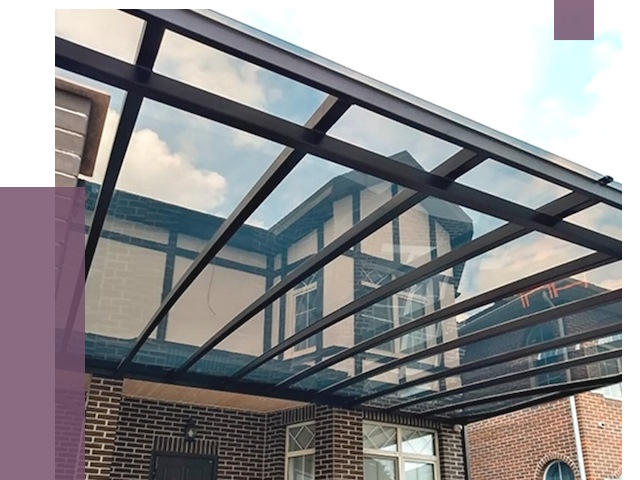 Навесы из поликарбоната в Вятских Поляне от 8546 руб. под ключ — ПРОЛЁТ-Втс