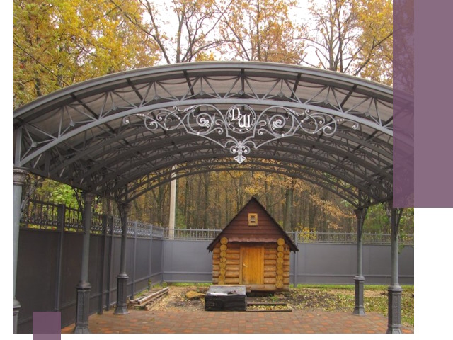 Кованые навесы премиум-класса под заказ в Вятских Поляне