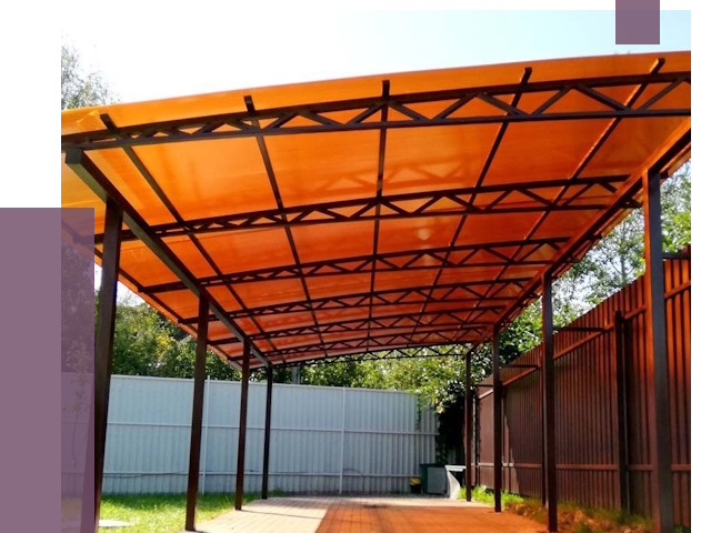 Односкатные навесы под ключ в Вятских Поляне от 13043 руб. 