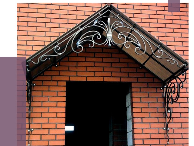 Металлические козырьки в Вятских Поляне от 10607 руб. 