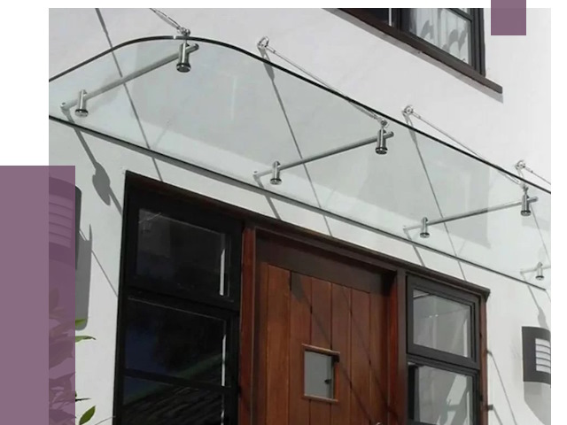 Стеклянные козырьки в Вятских Поляне от 18778 руб. | ПРОЛЁТ-Втс