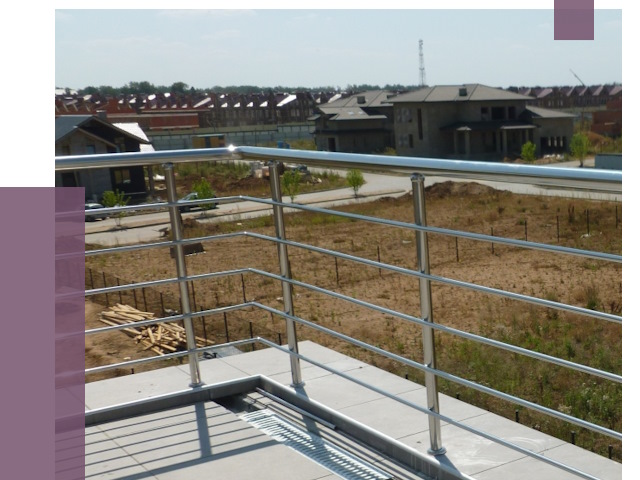 Парапеты из нержавеющей стали в Вятских Поляне от 7917 руб. за м² | ПРОЛЁТ-Втс