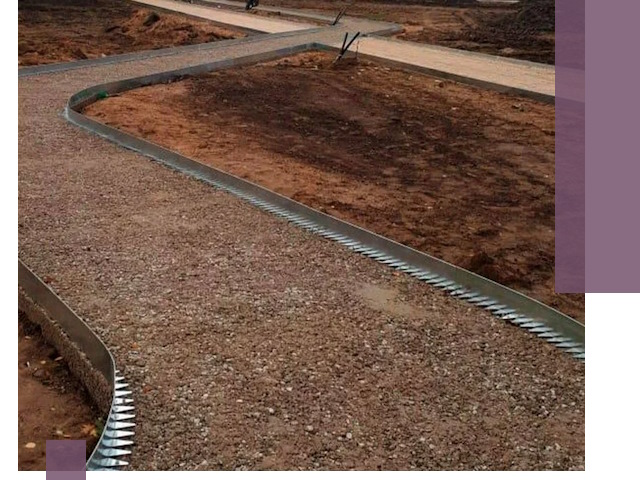 Металлические бордюры под ключ в Вятских Поляне — изготовление и монтаж