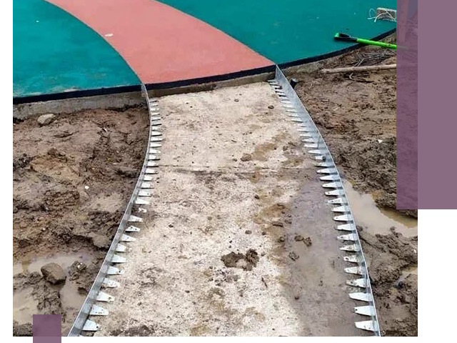 Металлические бордюры для дорожек в Вятских Поляне — монтаж и изготовление