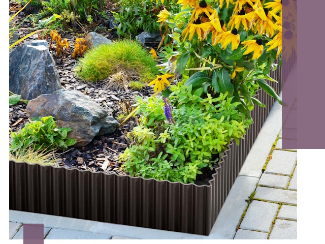 Металлические бордюры для клумб в Вятских Поляне — производство и монтаж