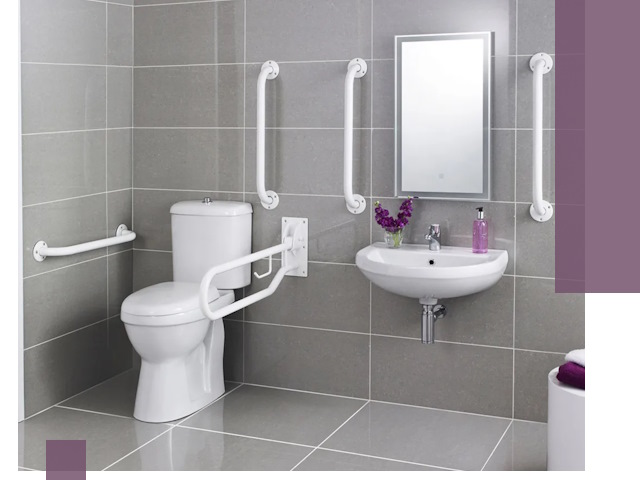 Поручни для санузлов в Вятских Поляне: установка, ремонт и монтаж